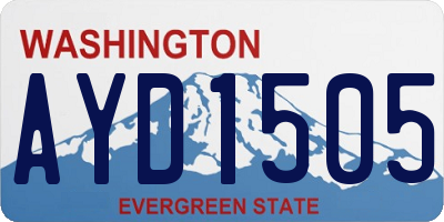 WA license plate AYD1505