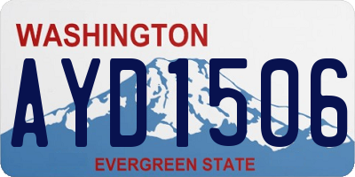 WA license plate AYD1506