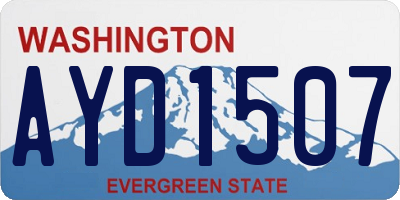WA license plate AYD1507