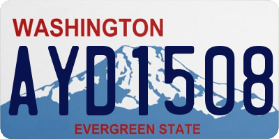 WA license plate AYD1508
