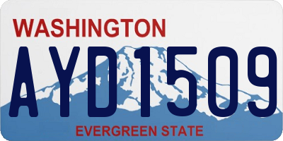 WA license plate AYD1509