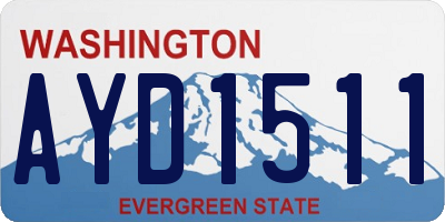 WA license plate AYD1511