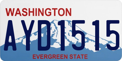 WA license plate AYD1515