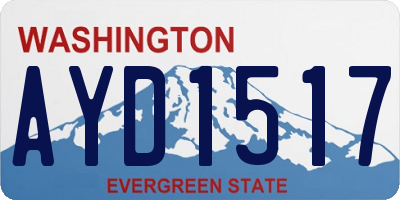 WA license plate AYD1517