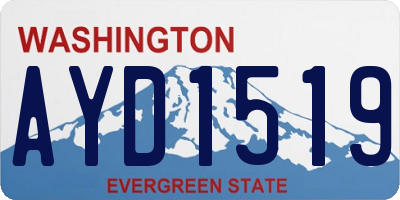 WA license plate AYD1519