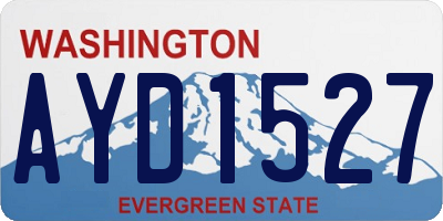 WA license plate AYD1527