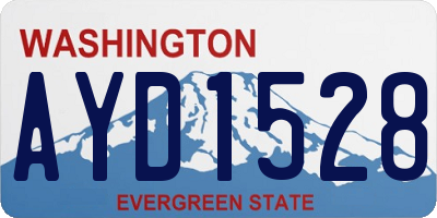 WA license plate AYD1528
