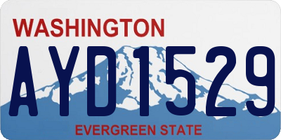 WA license plate AYD1529