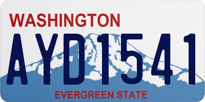 WA license plate AYD1541