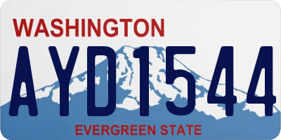 WA license plate AYD1544