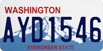 WA license plate AYD1546