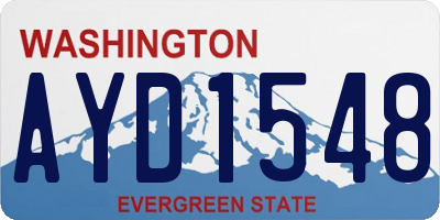 WA license plate AYD1548
