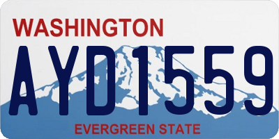 WA license plate AYD1559