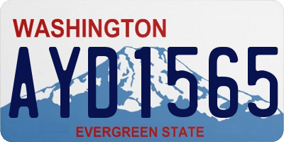 WA license plate AYD1565