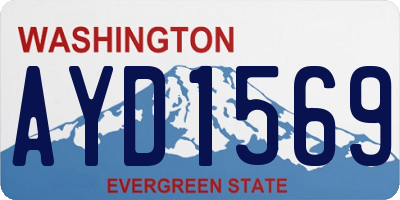 WA license plate AYD1569