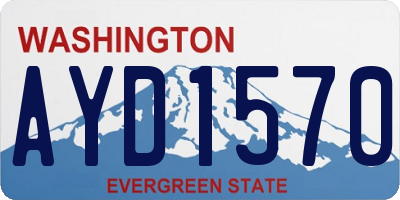 WA license plate AYD1570