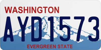 WA license plate AYD1573