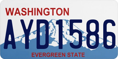 WA license plate AYD1586