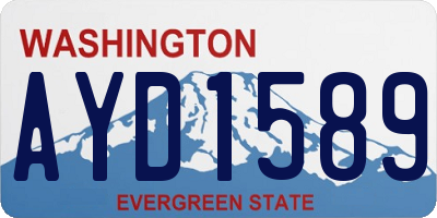 WA license plate AYD1589