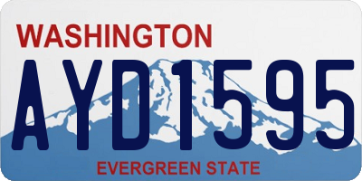 WA license plate AYD1595