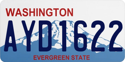 WA license plate AYD1622