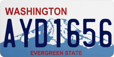 WA license plate AYD1656
