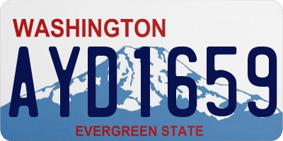 WA license plate AYD1659