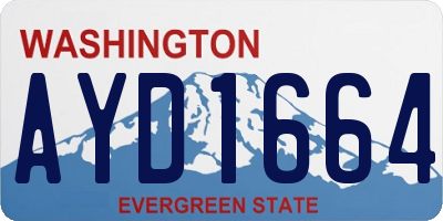 WA license plate AYD1664