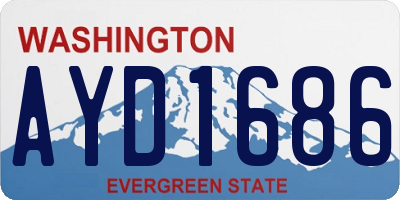 WA license plate AYD1686