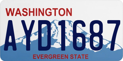 WA license plate AYD1687