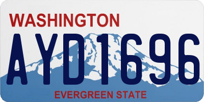 WA license plate AYD1696