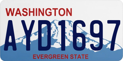 WA license plate AYD1697