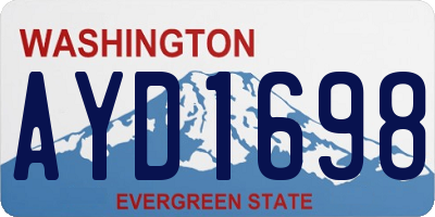 WA license plate AYD1698