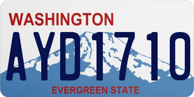 WA license plate AYD1710