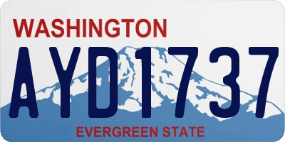 WA license plate AYD1737