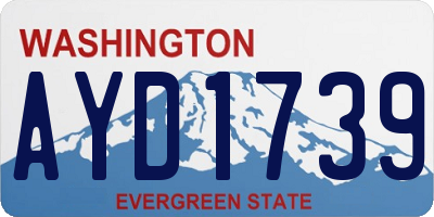 WA license plate AYD1739
