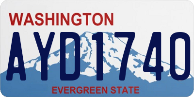 WA license plate AYD1740