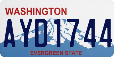 WA license plate AYD1744