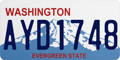 WA license plate AYD1748