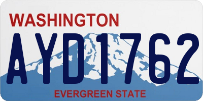 WA license plate AYD1762