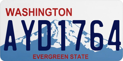 WA license plate AYD1764