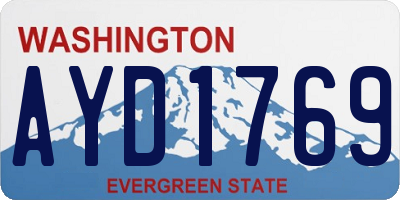 WA license plate AYD1769