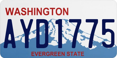 WA license plate AYD1775