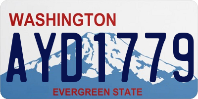 WA license plate AYD1779