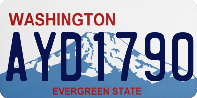 WA license plate AYD1790