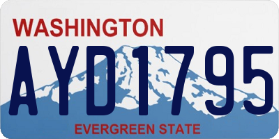 WA license plate AYD1795