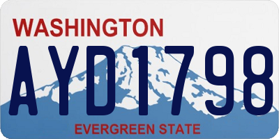 WA license plate AYD1798