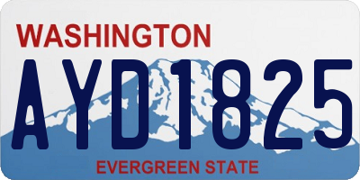 WA license plate AYD1825