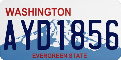 WA license plate AYD1856