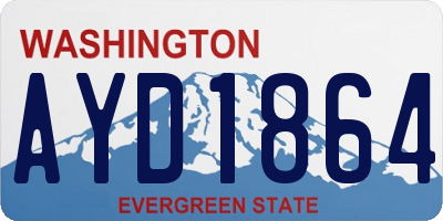 WA license plate AYD1864